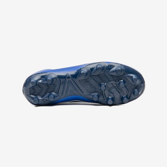 Chuteira Campo Umbro Orbit Infantil [Cor: Azul E Marinho - Tamanho: 33]